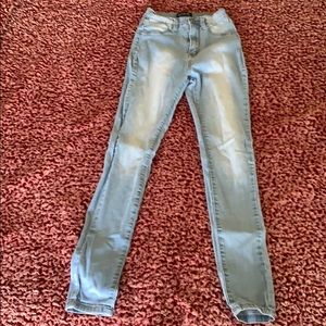 Worn Fashion Nova jeans in mid condition.